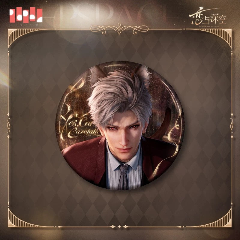 Love and Deepspace: Yes, Cat Caretaker Series Metal Pin Badge