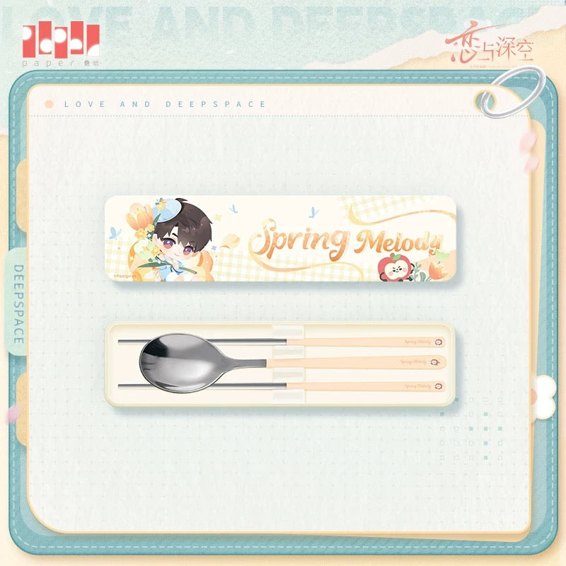 *PREORDER* Love and Deepspace: Spring Melody Cutlery Set (Chopsticks & Spoon)