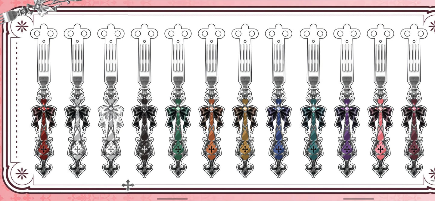 Gothic Fork Badge & Card Display Holder