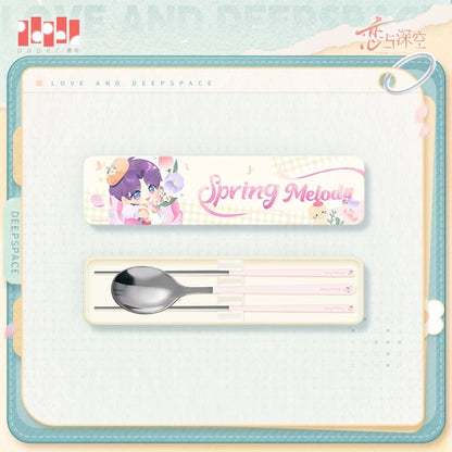 *PREORDER* Love and Deepspace: Spring Melody Cutlery Set (Chopsticks & Spoon)