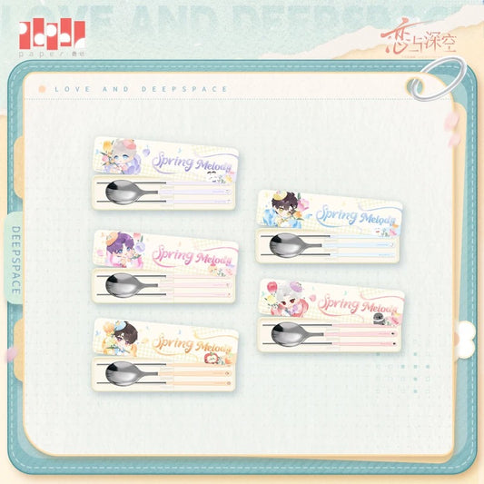*PREORDER* Love and Deepspace: Spring Melody Cutlery Set (Chopsticks & Spoon)