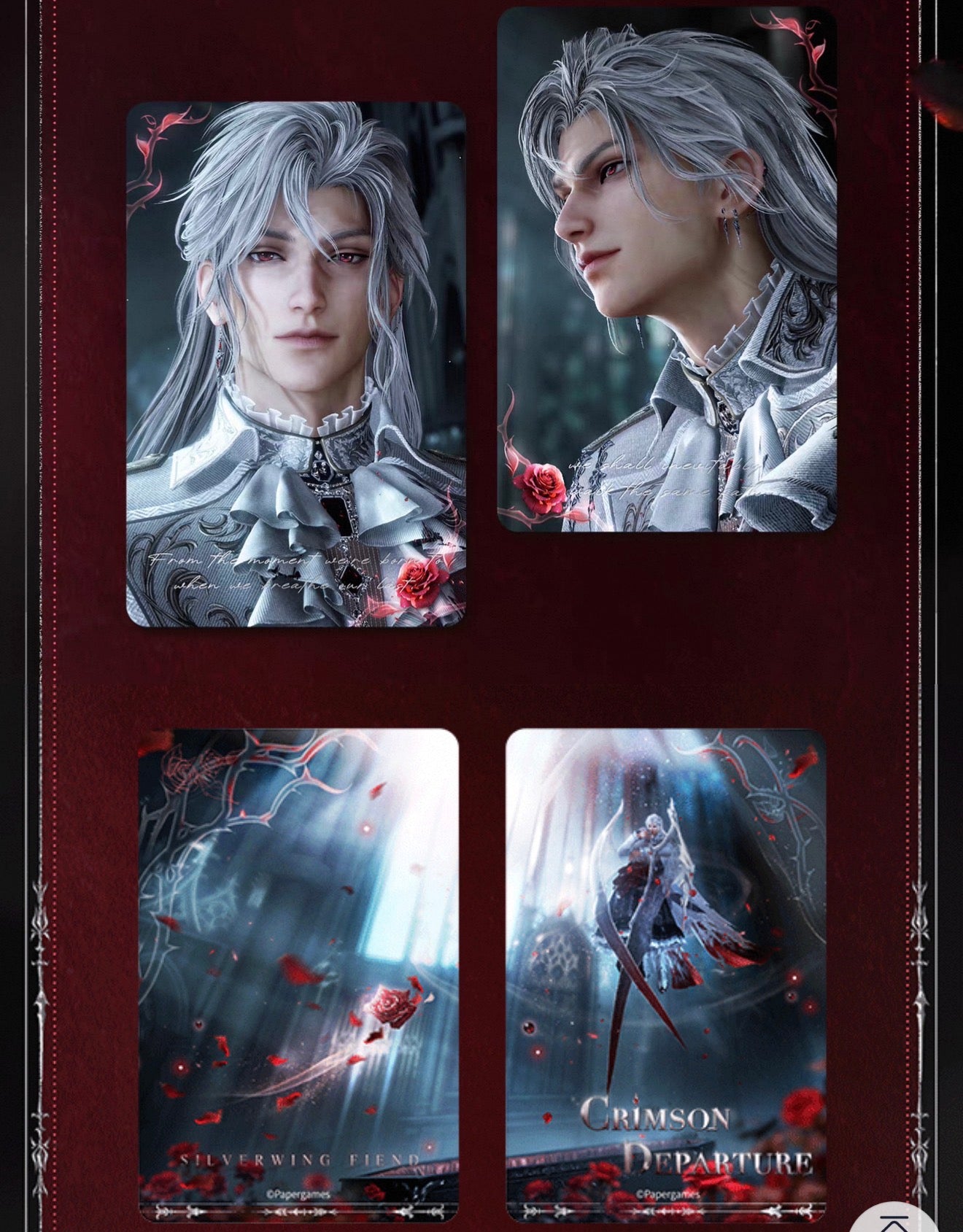 *PREORDER Love and Deepspace Sylus Where Silverwings Rest Series 4 Holographic Card Set