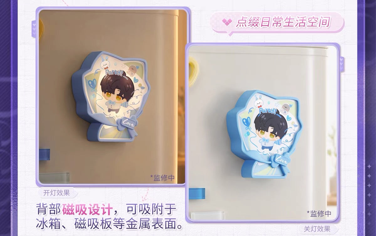 *PREORDER Love and Deepspace: Night Soirée Series Mini Night-Light Magnetic Fridge Magnet