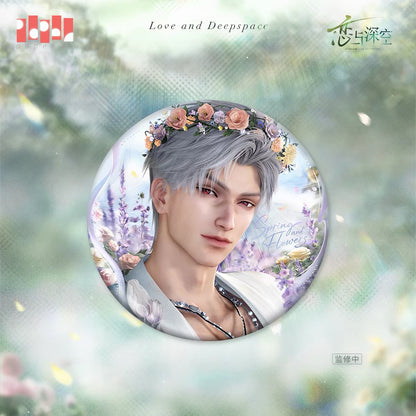 *PREORDER* Love and Deepspace: Spring and Flowers Series Metal Pin Badge