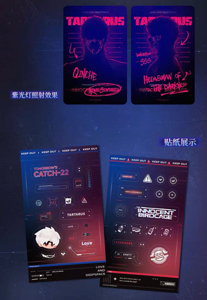 *PREORDER* Love and Deepspace: Tomorrow’s Catch-22 Series Holographic Photocard + Sticker Sheet Bundle