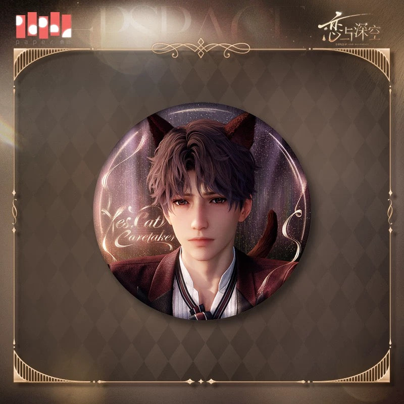 Love and Deepspace: Yes, Cat Caretaker Series Metal Pin Badge