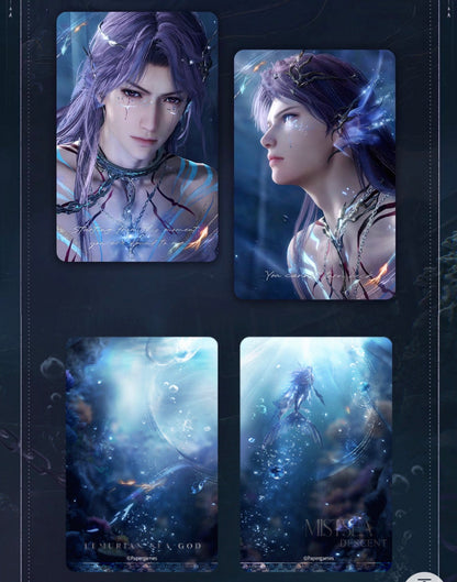 *PREORDER Love and Deepspace Rafayel Submerged Eclipse Series 4 Holographic Card Set