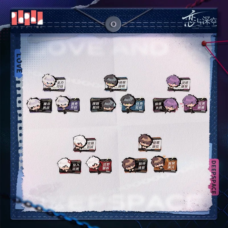 *PREORDER* Love and Deepspace: Evernit Meloride series Assorted Clip Set