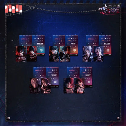 *PREORDER* Love and Deepspace: Tomorrow’s Catch-22 Series Holographic Photocard + Sticker Sheet Bundle