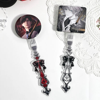 Gothic Fork Badge & Card Display Holder