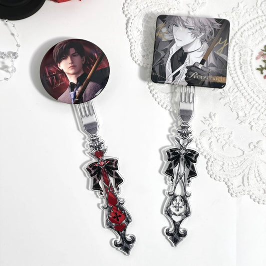 Gothic Fork Badge & Card Display Holder