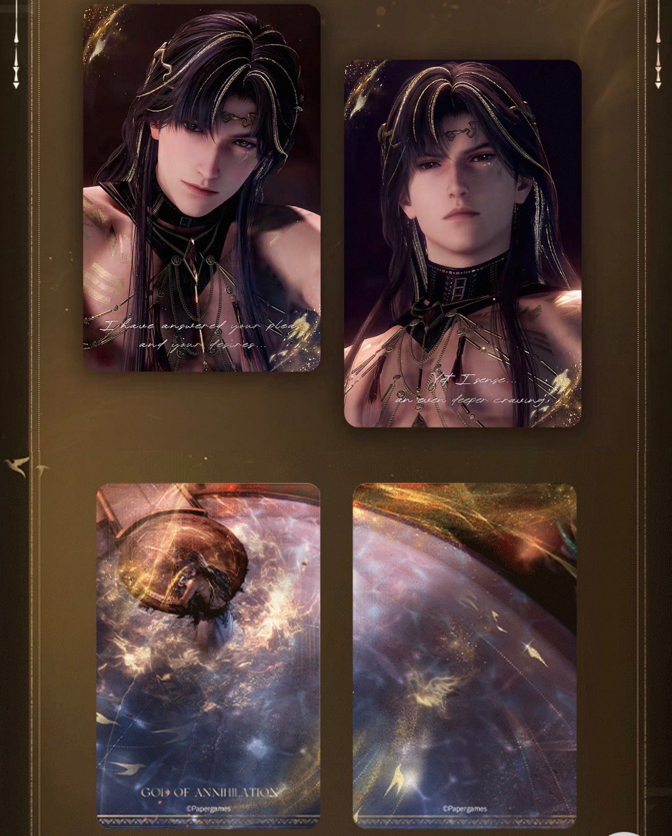*PREORDER Love and Deepspace Zayne Edge of Continuum Series 4 Holographic Card Set