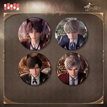 Love and Deepspace: Yes, Cat Caretaker Series Metal Pin Badge