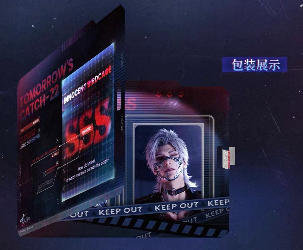 *PREORDER* Love and Deepspace: Tomorrow’s Catch-22 Series Holographic Photocard + Sticker Sheet Bundle