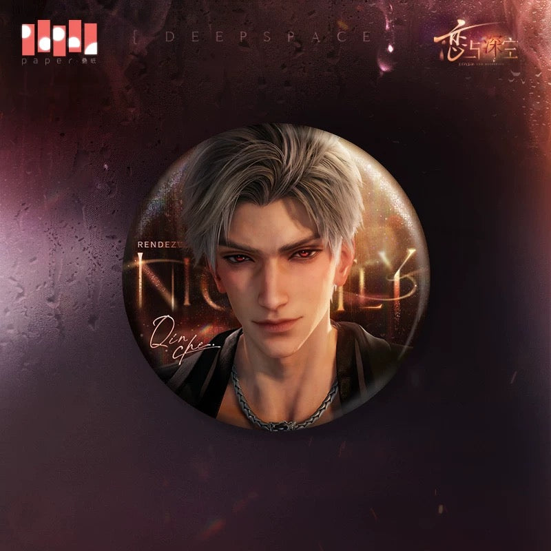 Love and Deepspace: Nightly Rendezvous series Metal Pin