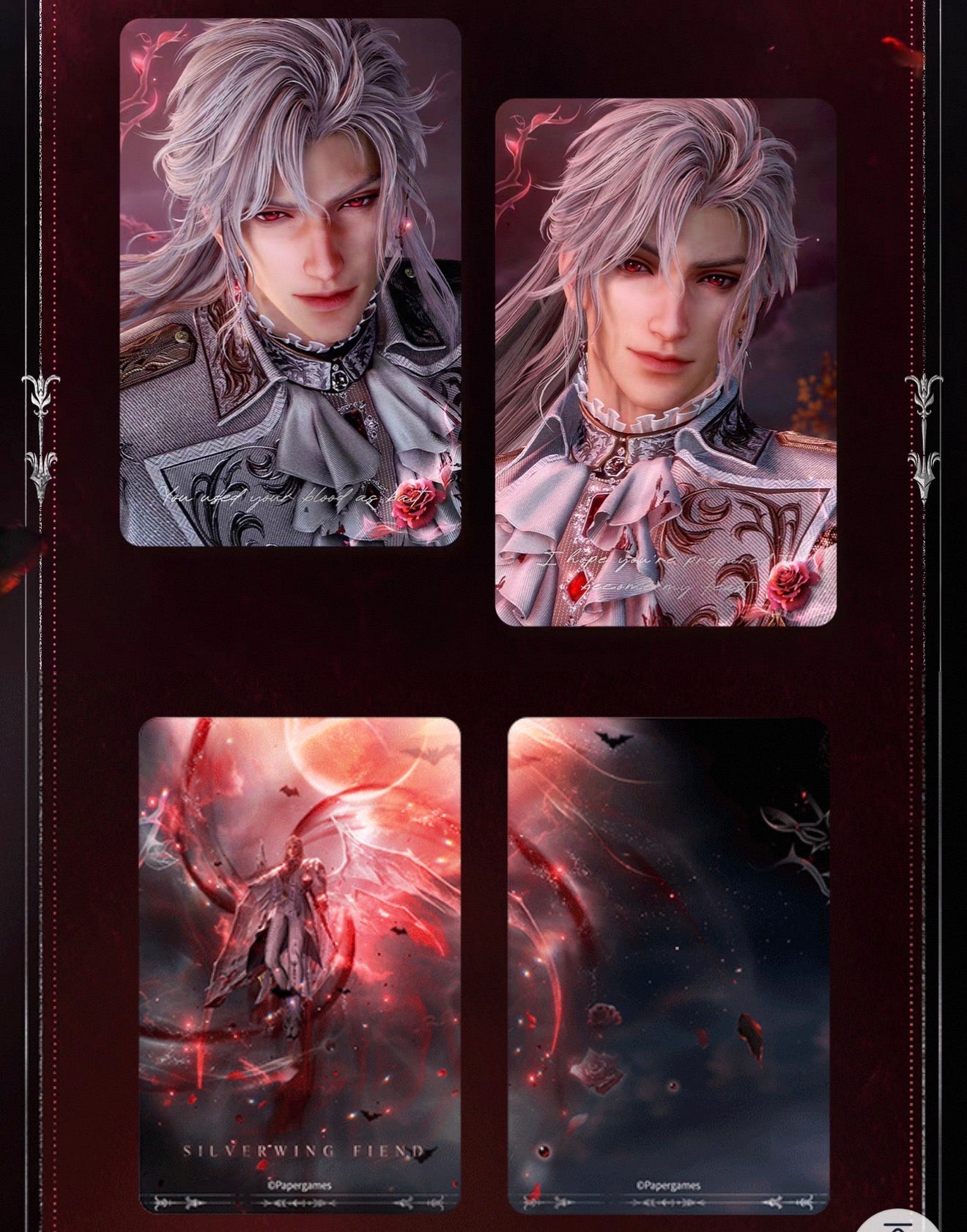 *PREORDER Love and Deepspace Sylus Where Silverwings Rest Series 4 Holographic Card Set