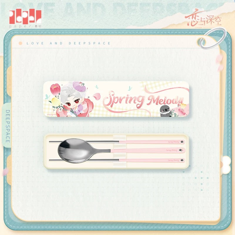 *PREORDER* Love and Deepspace: Spring Melody Cutlery Set (Chopsticks & Spoon)