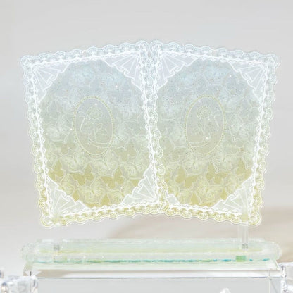 Butterfly & Roses Double-Frame Display Stand