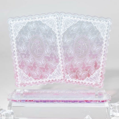 Butterfly & Roses Double-Frame Display Stand