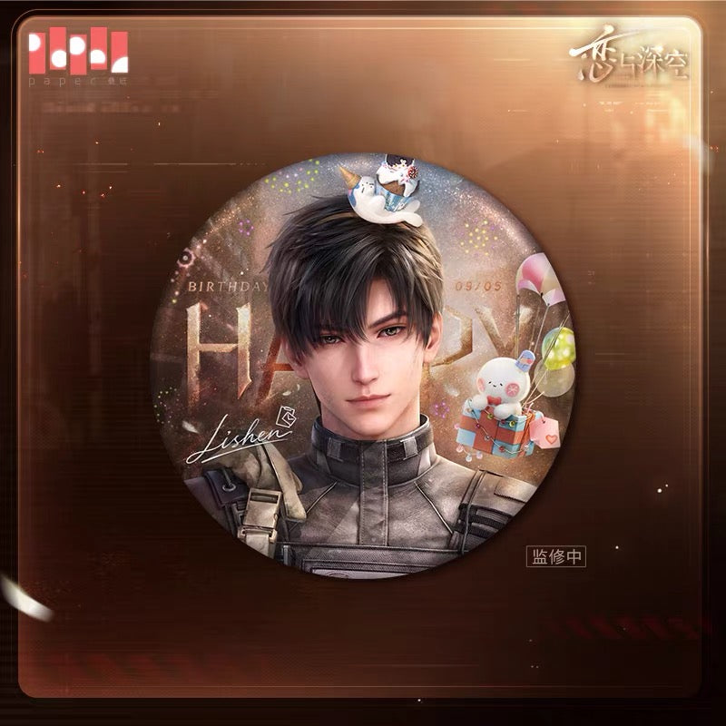 *PREORDER* Love and Deepspace: Zayne When Embers Rise Birthday 2026 Metal Pin Badge