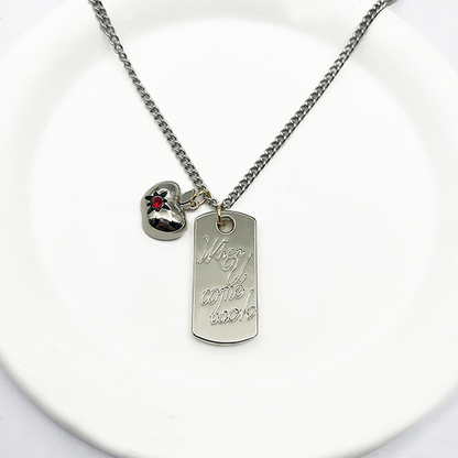 Love and Deepspace Caleb Apple Necklace