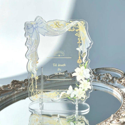 Bow Flower Acrylic Photocard Holder